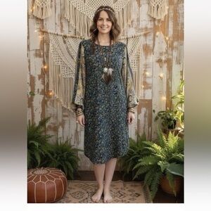 NEW Johnny Was Arcia Delaney Dress Sz L